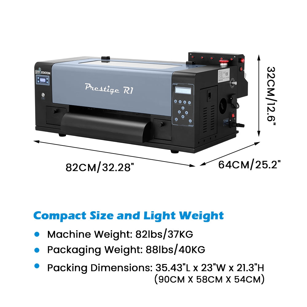 Compact & Lightweight Direct to Film Printer - DTF Station Prestige R1