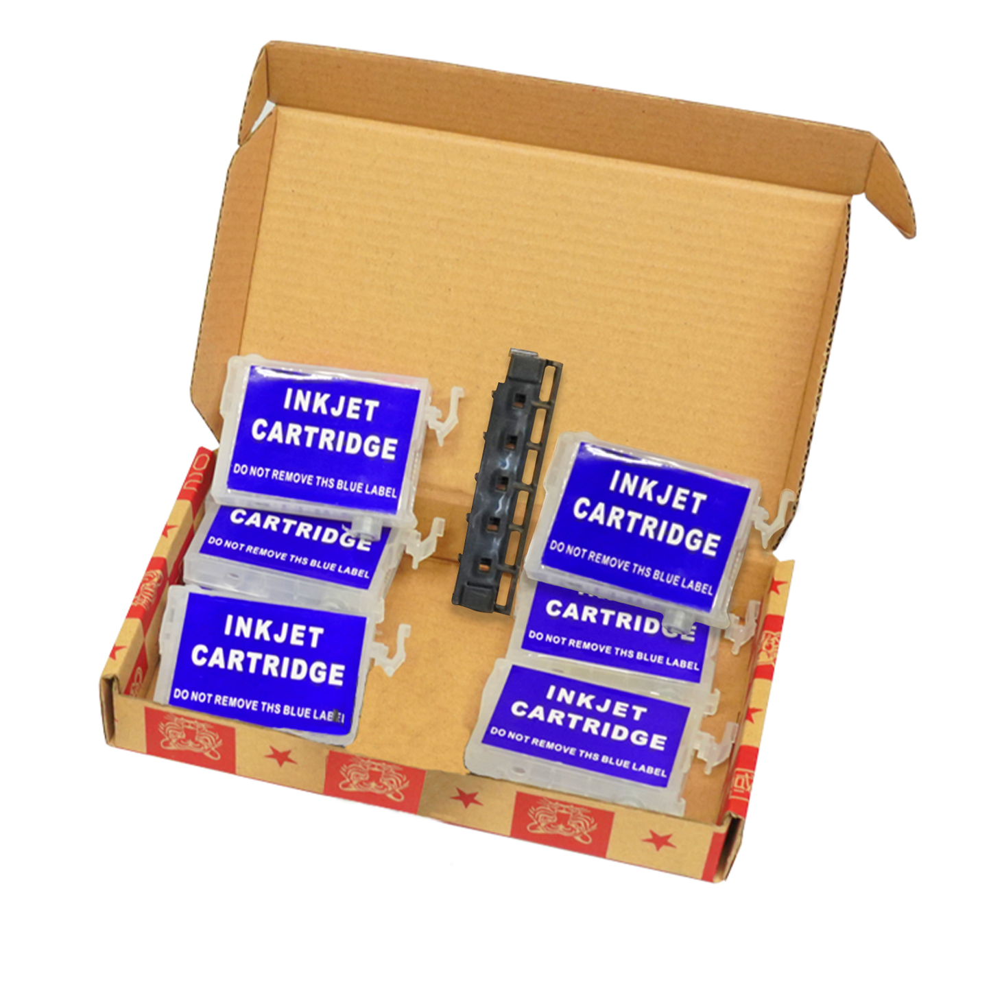 6 Long-store Ink Cartridges & Bracket Combo for Prestige Desktop DTF Printers
