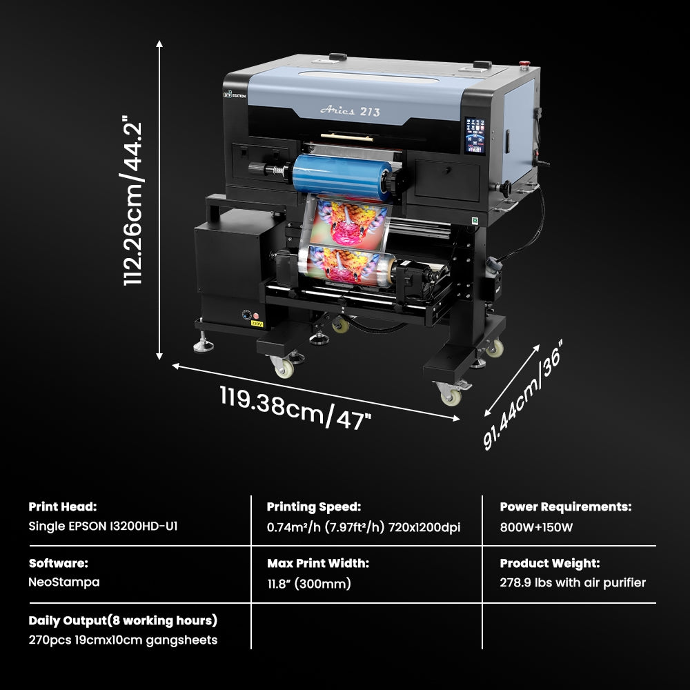 Aries 213 UV DTF Printer - UV Direct-to-Film | DTF Station