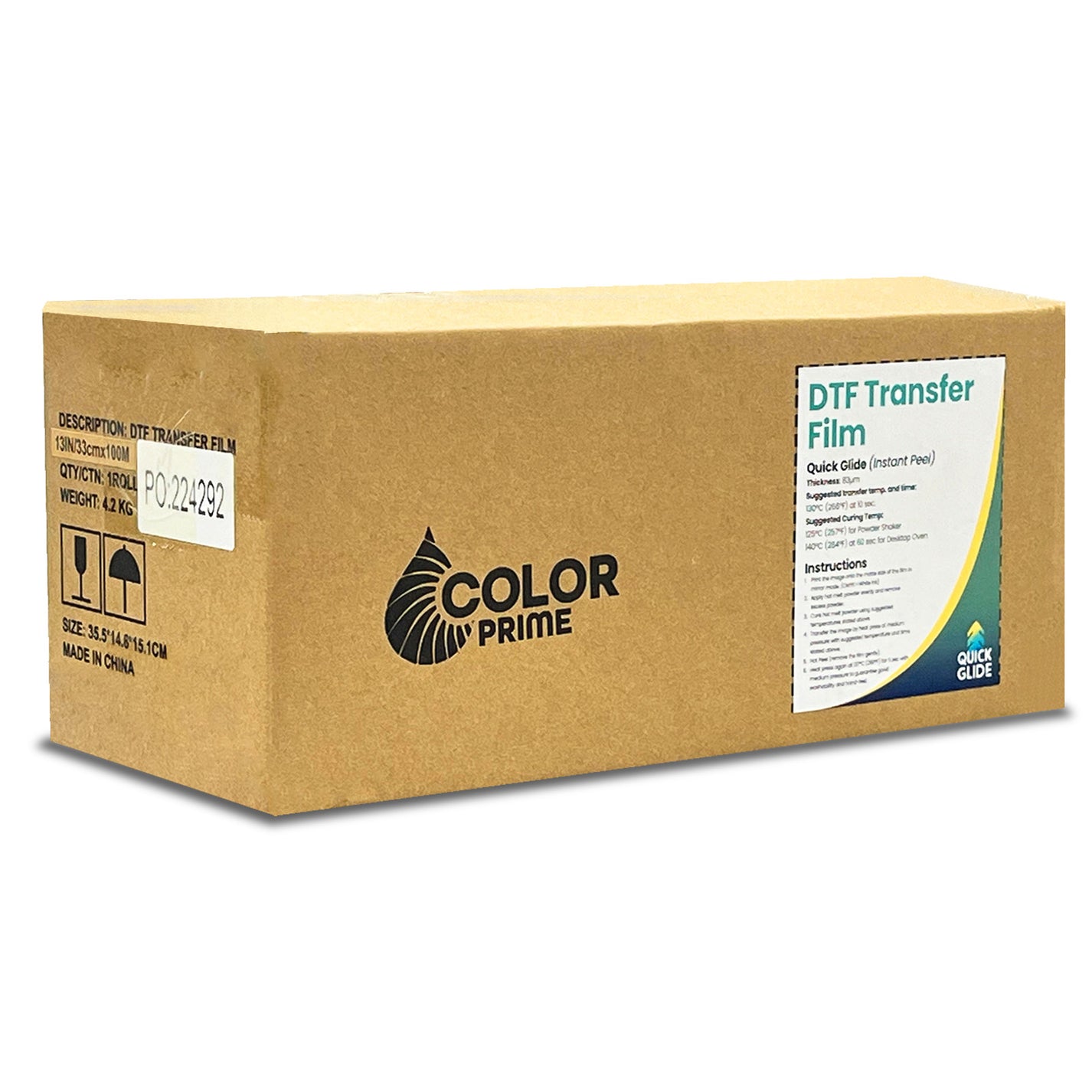 Color Prime Quick Glide DTF Film Rolls – DTF Station
