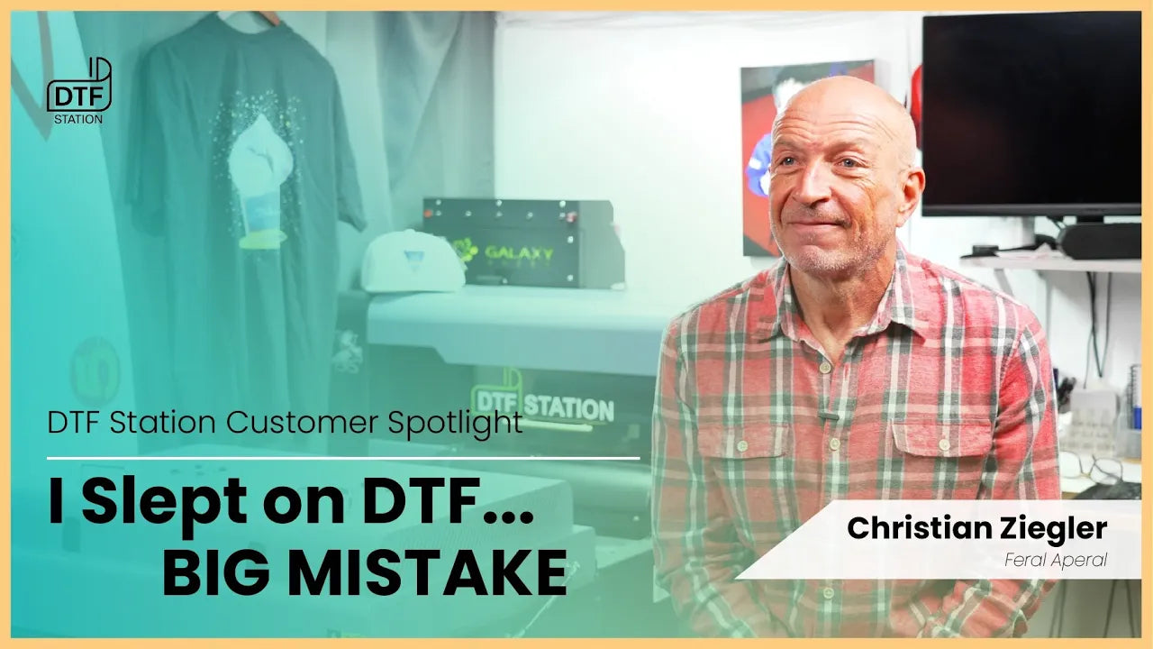 Load video: DTF Station Customer Testimonial - Feral Aparel