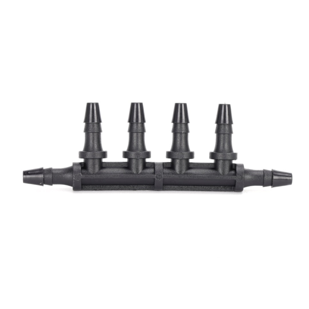 DTF Station Black Ink Tube Connector- 2 In 4 Out