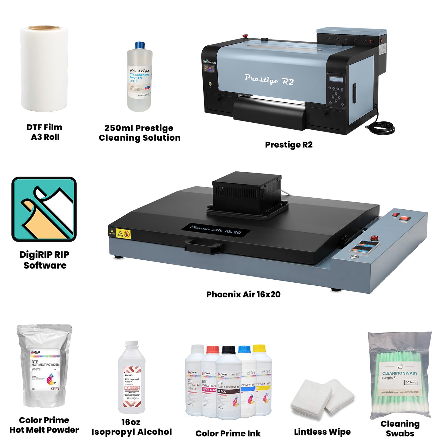 A4/A3/A3+ DTF Powder Curing Oven for Direct-to-Film Printing, Free Ink &  DTF Film