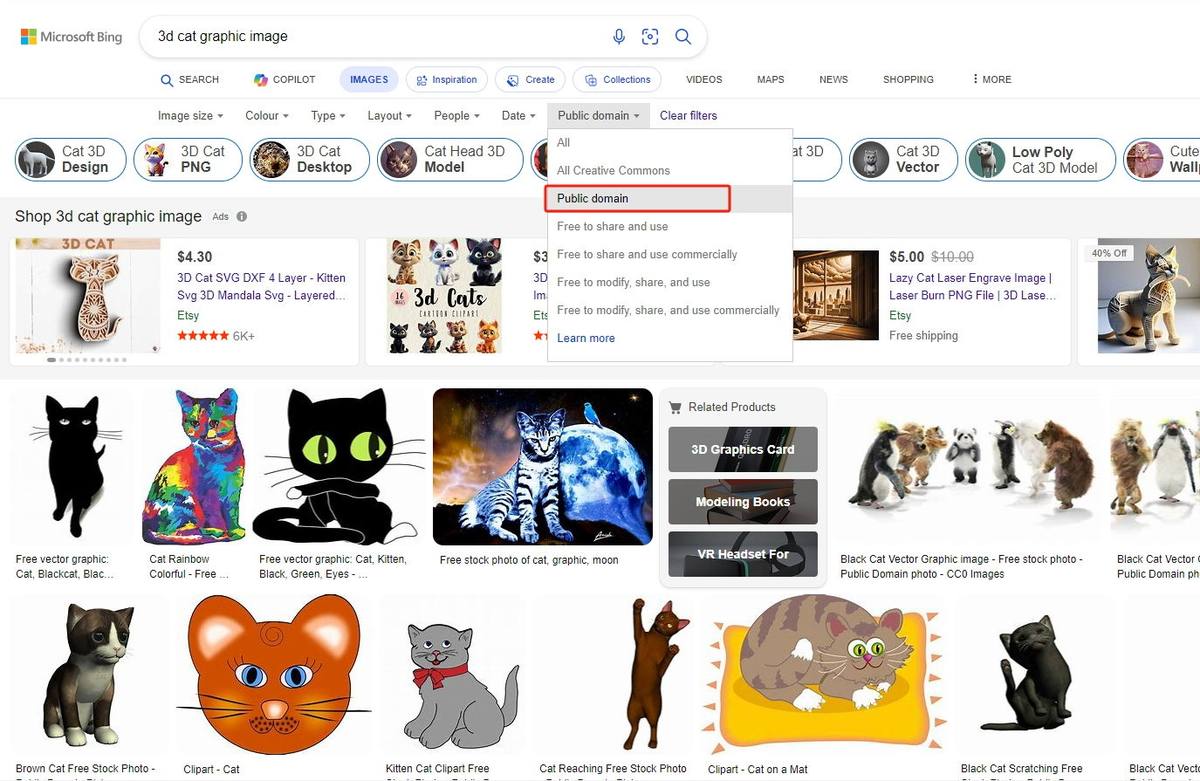 Bing Search Public Domain