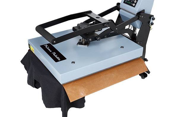 Teflon Sheet Between Upper Platen & Fabric for Protection