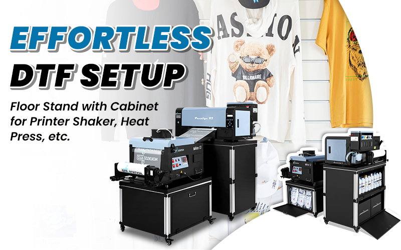 Introducing the PrintPro Table Floor Stand: Seamlessly Integrate Your DTF Printer with Style