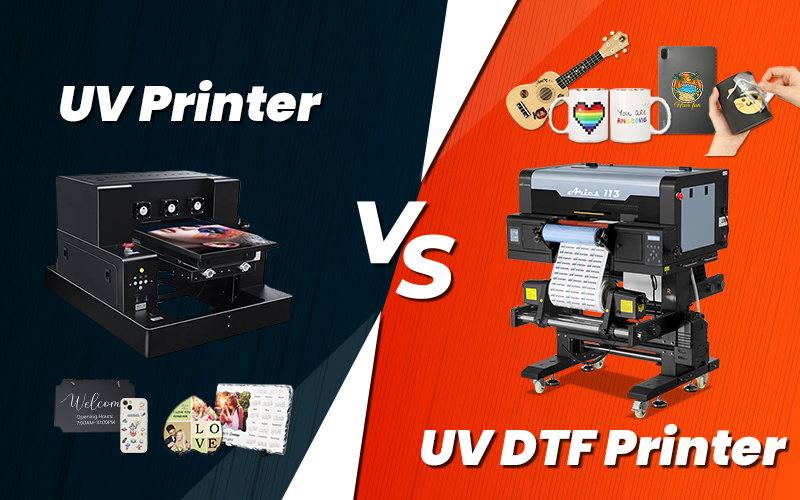 UV DTF Printer vs. UV Printer – Choosing the Right Printer for Your Rigid Printing Needs