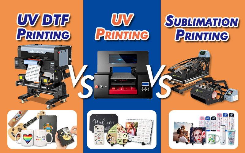 UV DTF Printing VS. UV Printing VS. Sublimation Printing: Which Is Right For Your Hard Surface Printing Business?