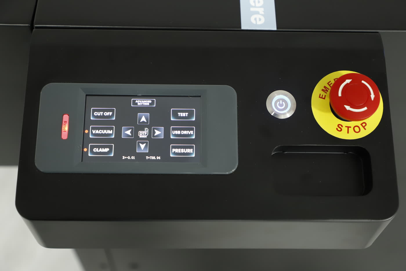 The button panel of the Arc 136