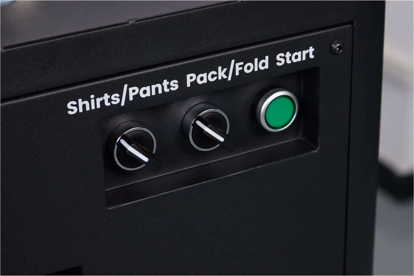 The three control buttons on the front of the FoldFlex