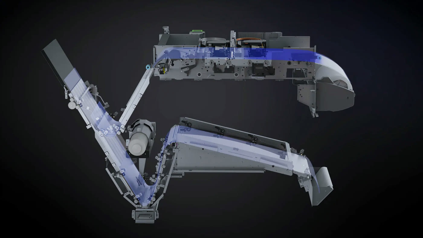 Side cutaway of the Vega S17 showing the two stacked sections