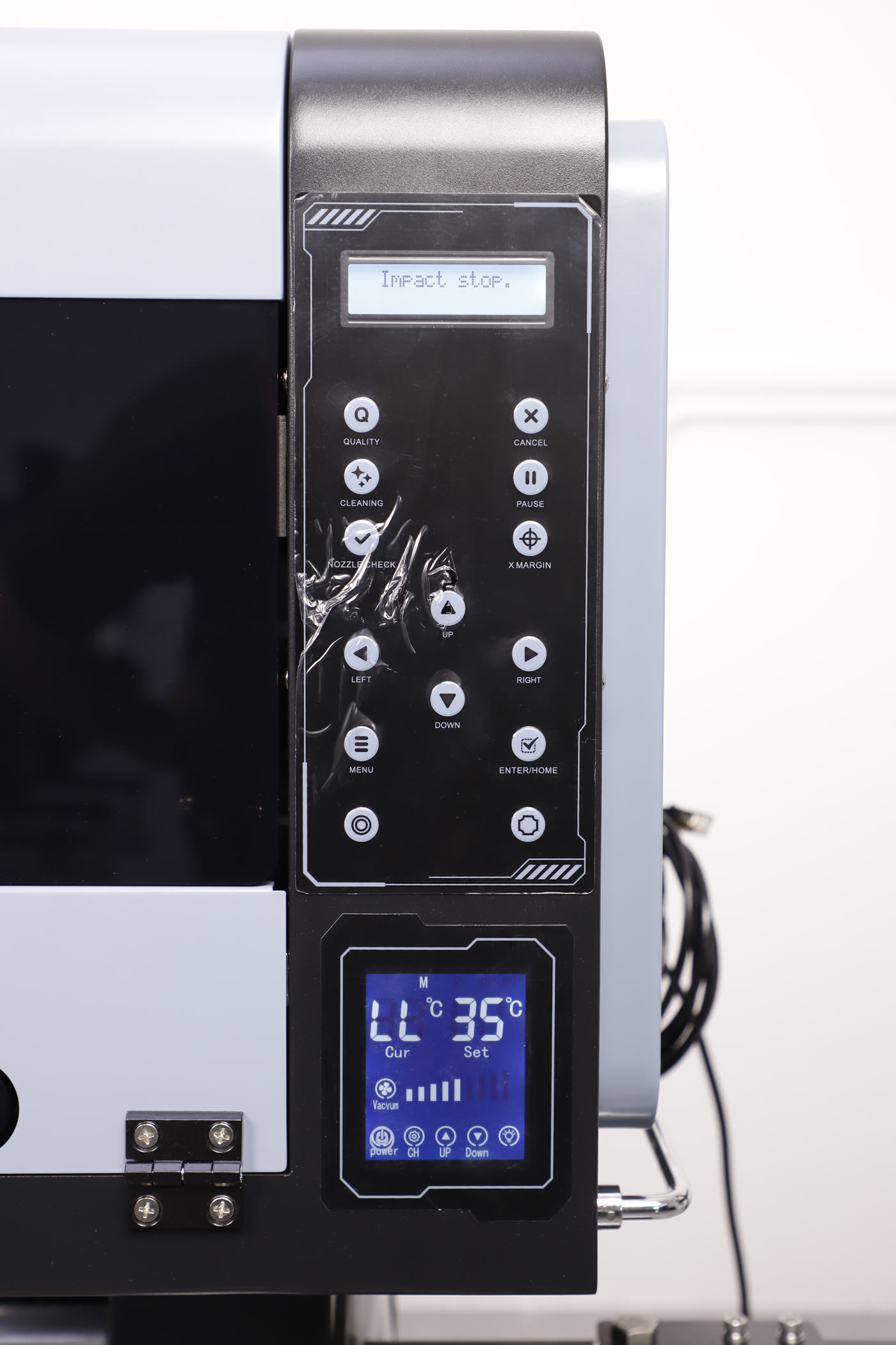 The control panel of the Prestige XL2