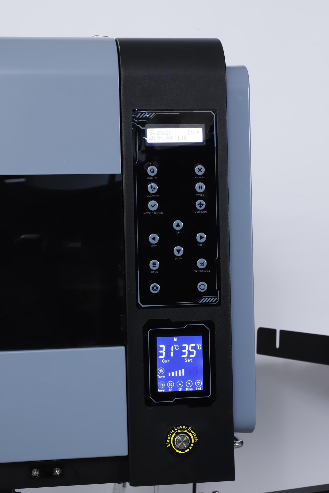The control panel of a Prestige XL3
